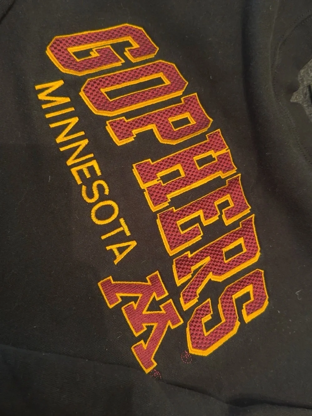 Ackley Moods Black Minnesota Gophers Crewneck Sweatshirt